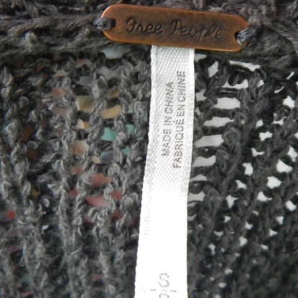 Free People Sloppy Pocket Open Front Cardigan - Picture 3 of 4